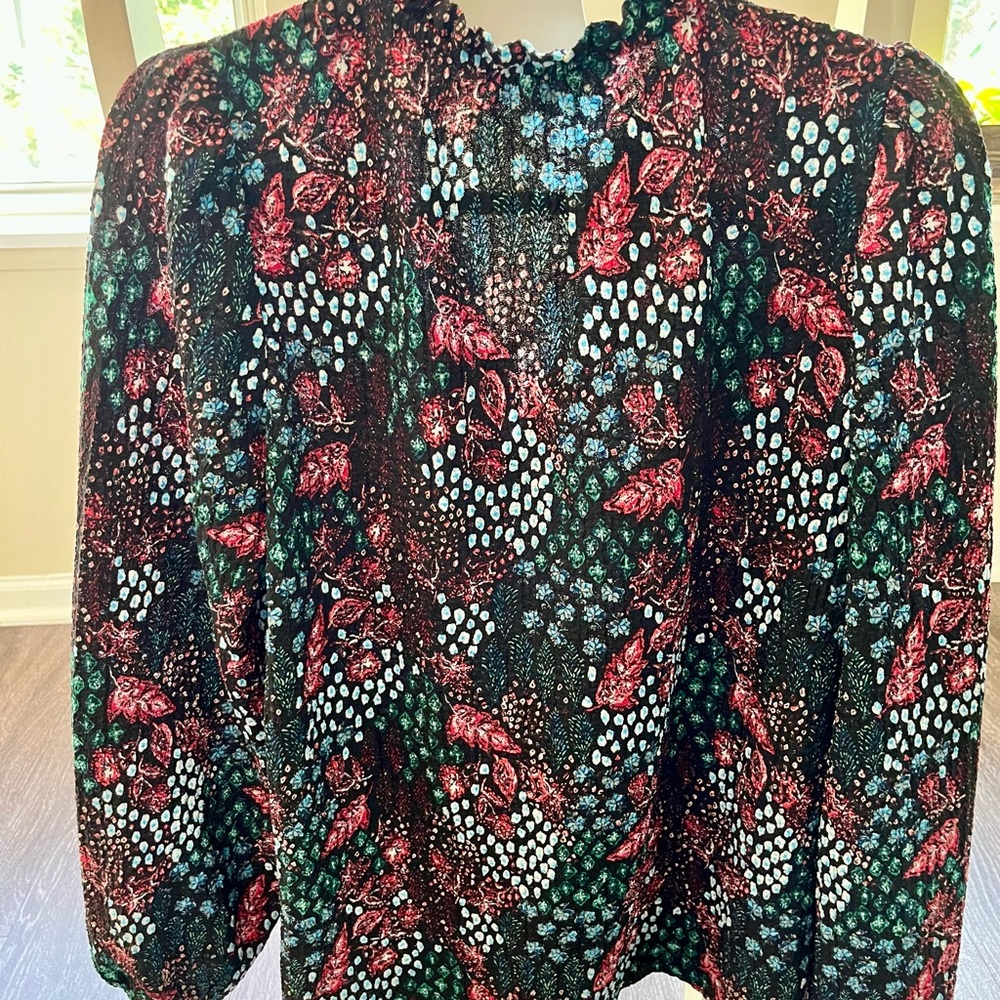 LOFT  Print Women's Blouse Size M